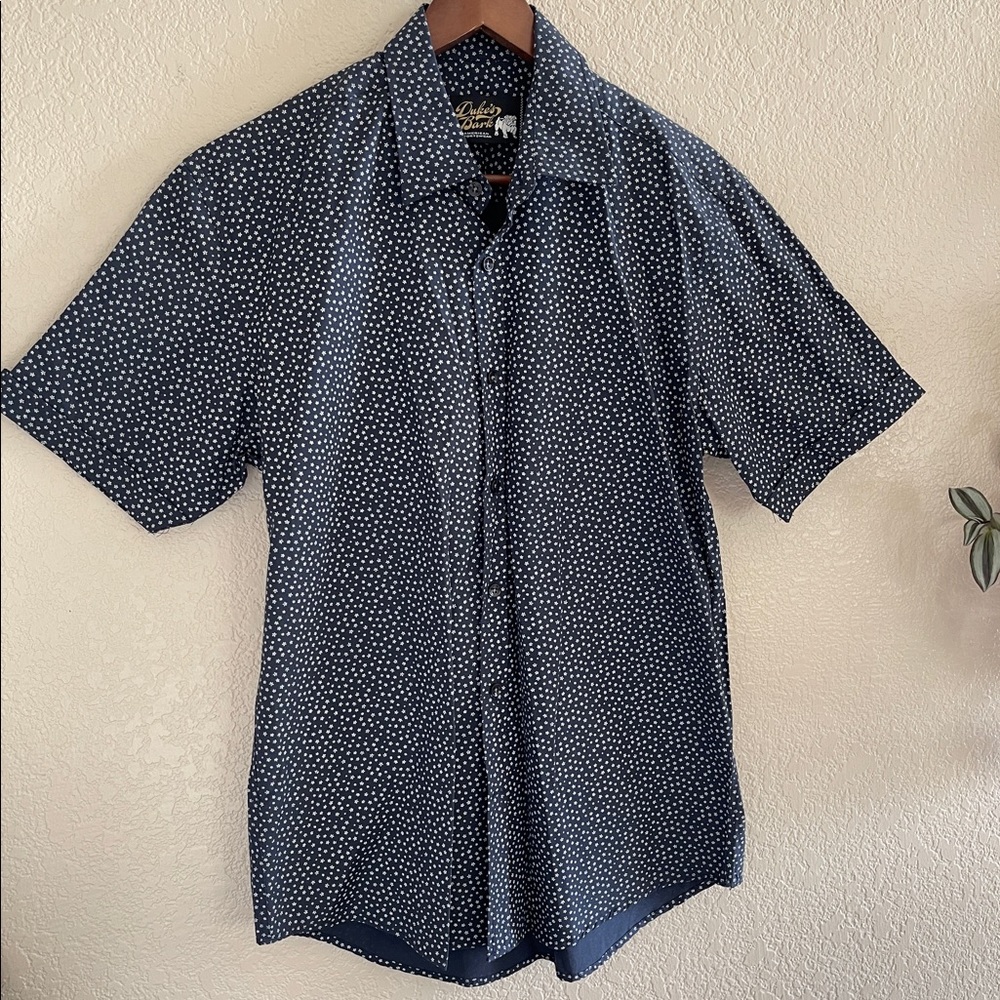 Small Print Button Shirt